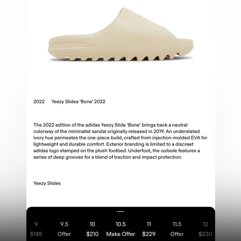 YEEZY 2022 EDITION “BONE”
